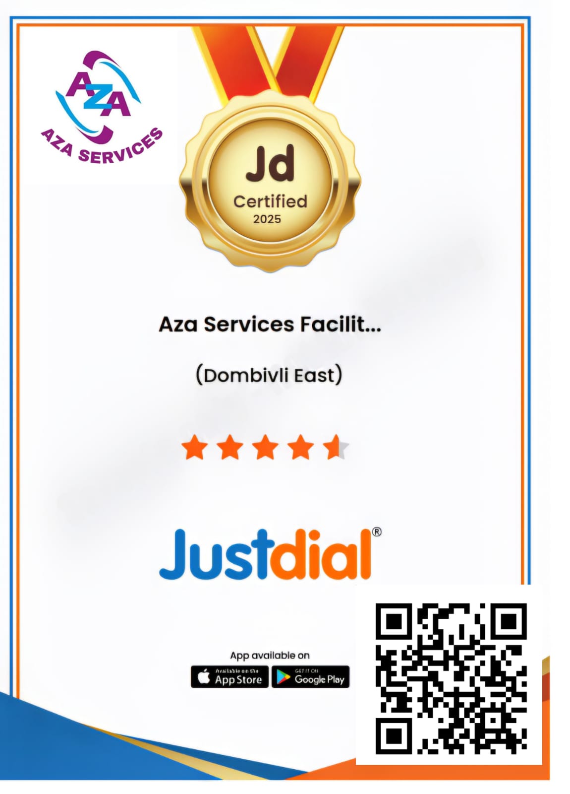 Justdial Certificate